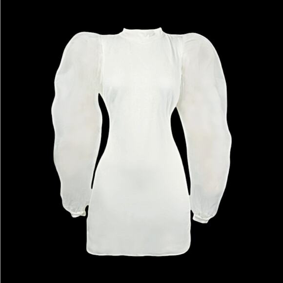 NBD Mini Dress in Off-White | Size XL - Picture 1 of 6